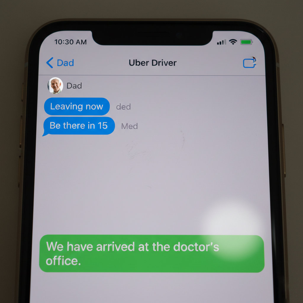 Text tracking on mobile phone